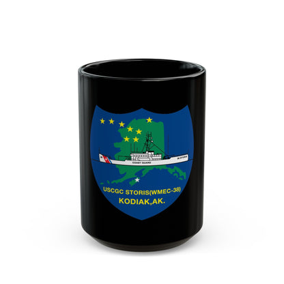 USCGC Storis WMEC 38 (U.S. Coast Guard) Black Coffee Mug-15oz-The Sticker Space