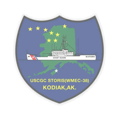 USCGC Storis WMEC 38 (U.S. Coast Guard) STICKER Vinyl Kiss-Cut Decal 2 Inch Transparent - The Sticker Space
