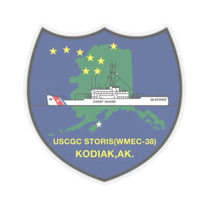 USCGC Storis WMEC 38 (U.S. Coast Guard) STICKER Vinyl Kiss-Cut Decal 3 Inch Transparent - The Sticker Space