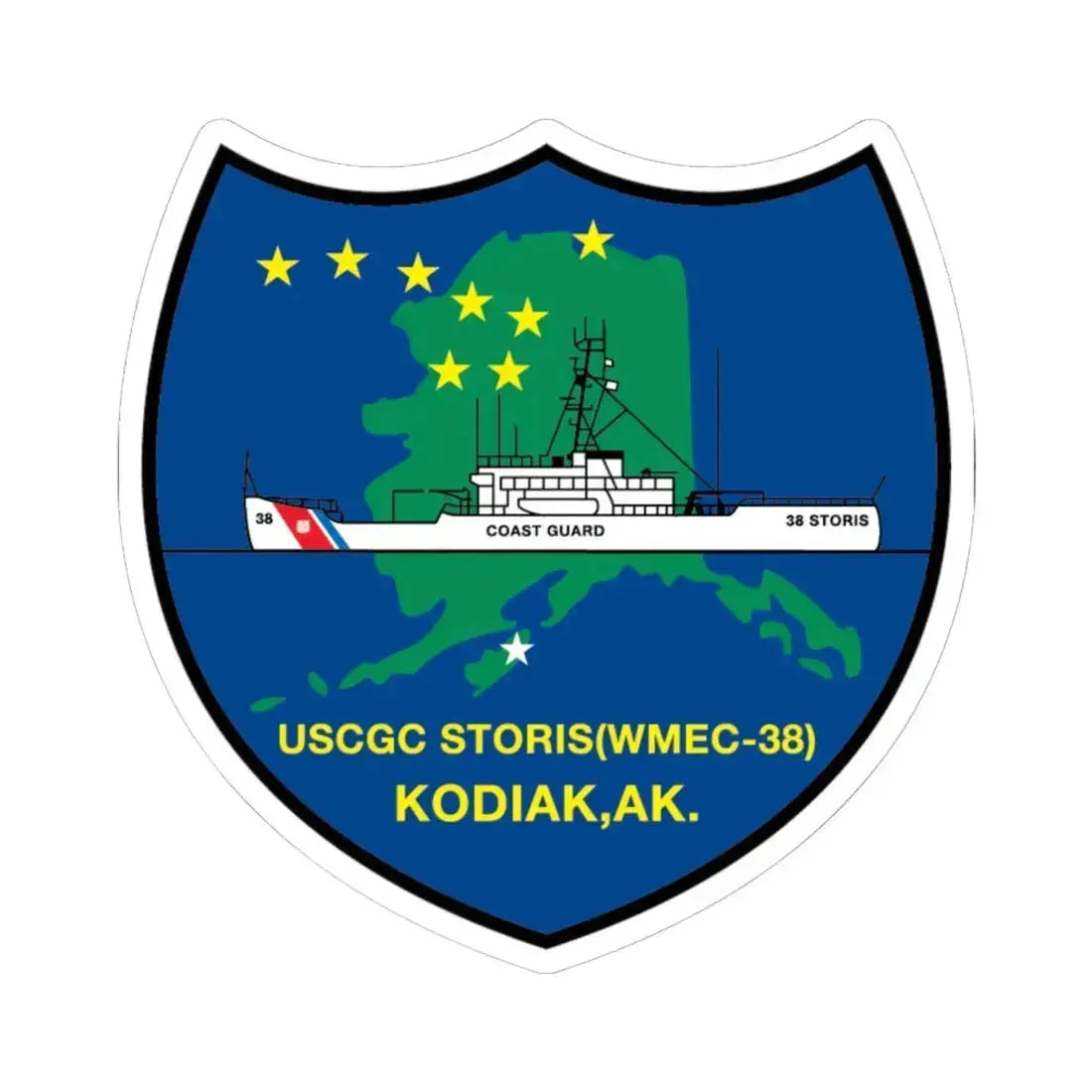 USCGC Storis WMEC 38 (U.S. Coast Guard) STICKER Vinyl Kiss-Cut Decal 6 Inch White - The Sticker Space