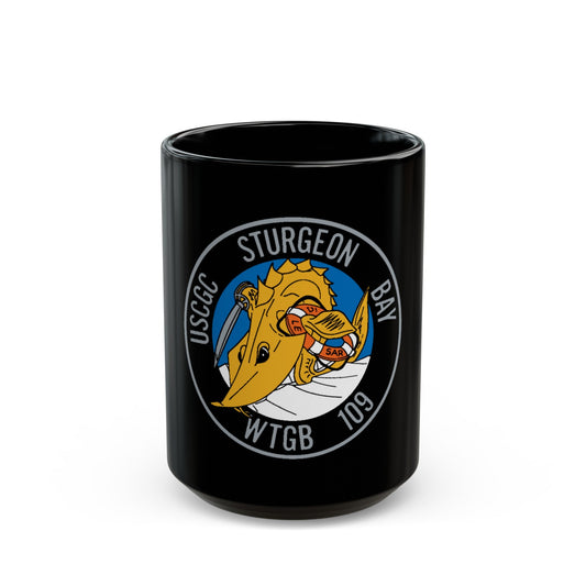 USCGC Sturgeon WTGB 109 (U.S. Coast Guard) Black Coffee Mug-15oz-The Sticker Space