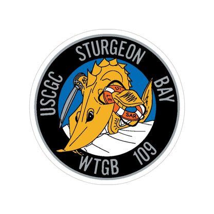 USCGC Sturgeon WTGB 109 (U.S. Coast Guard) Transparent STICKER Die-Cut Vinyl Decal 5 Inch - The Sticker Space