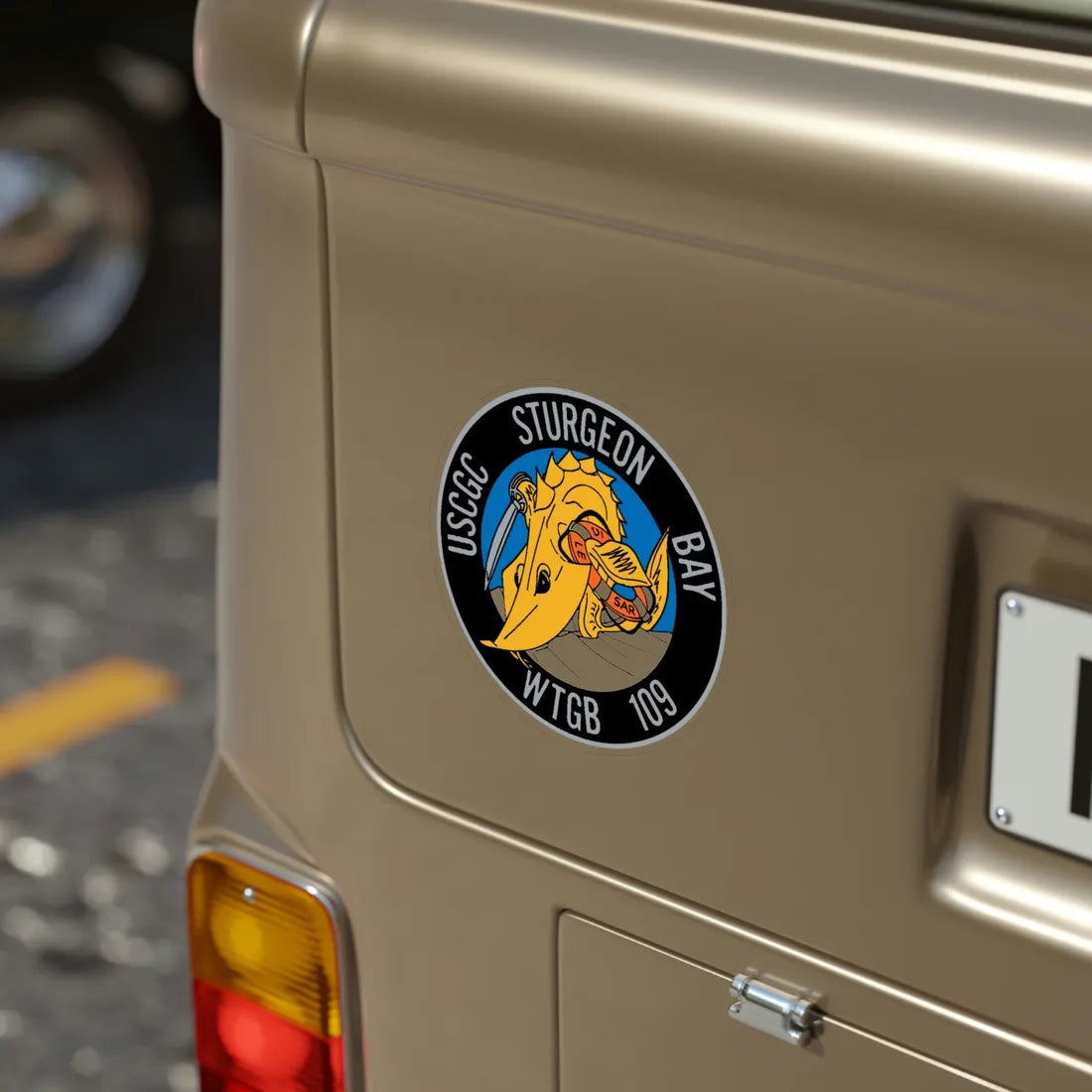 USCGC Sturgeon WTGB 109 (U.S. Coast Guard) Transparent STICKER Die-Cut Vinyl Decal - The Sticker Space