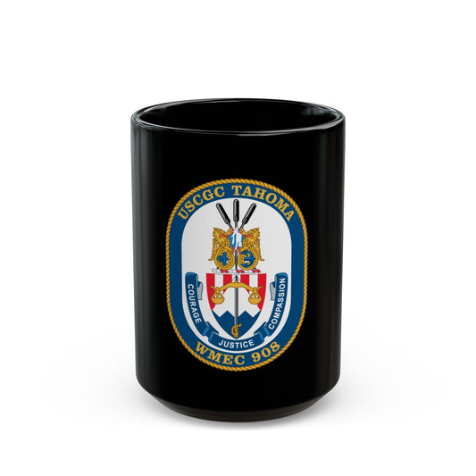 USCGC Tahoma WMEC 908 (U.S. Coast Guard) Black Coffee Mug-15oz-The Sticker Space