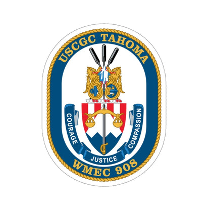 USCGC Tahoma WMEC 908 (U.S. Coast Guard) STICKER Vinyl Die-Cut Decal 3 Inch - The Sticker Space