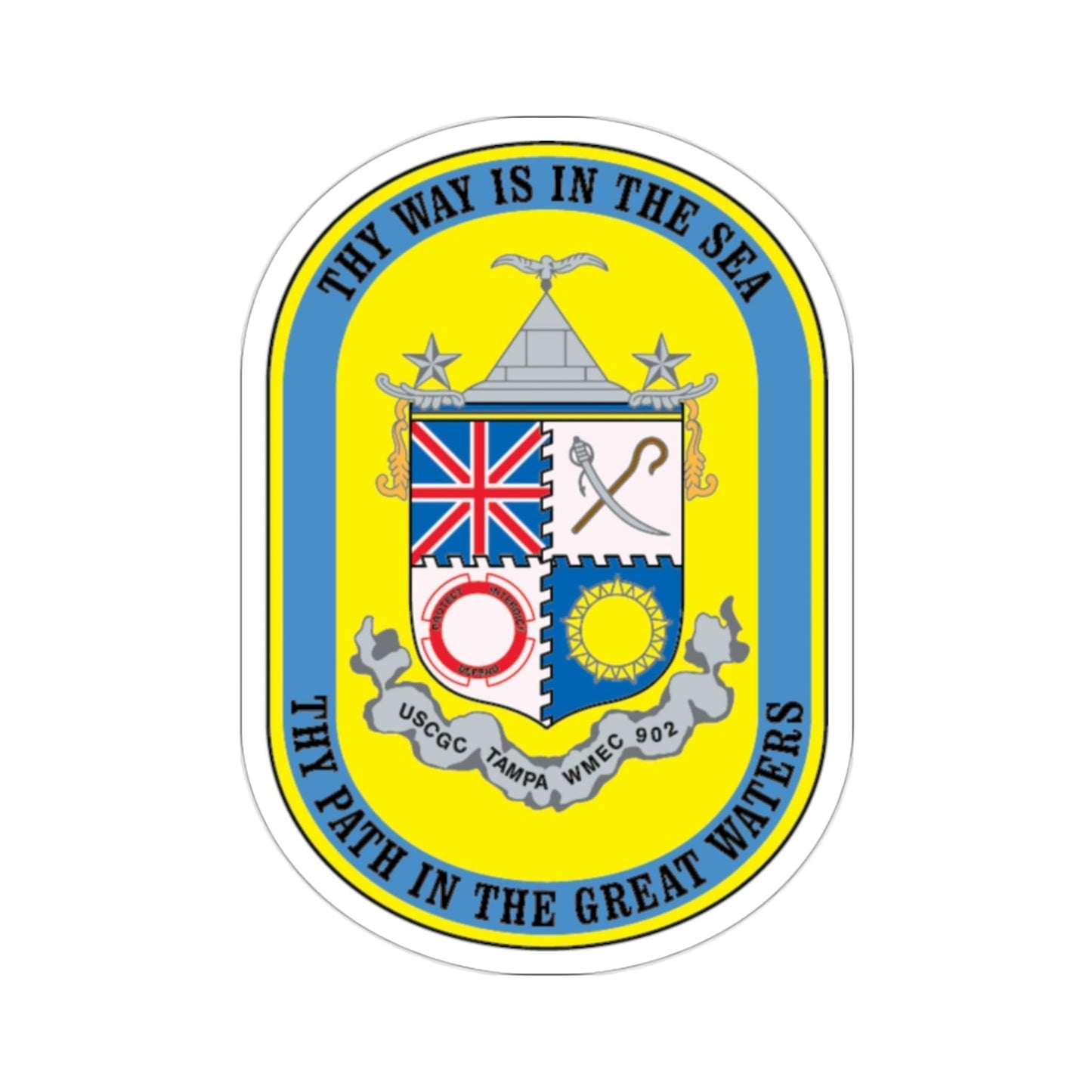 USCGC Tampa WMEC 902 (U.S. Coast Guard) STICKER Vinyl Die-Cut Decal-2 Inch-The Sticker Space