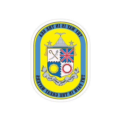 USCGC Tampa WMEC 902 (U.S. Coast Guard) REVERSE PRINT Transparent Die-Cut STICKER 3 Inch Die-Cut Transparent - The Sticker Space