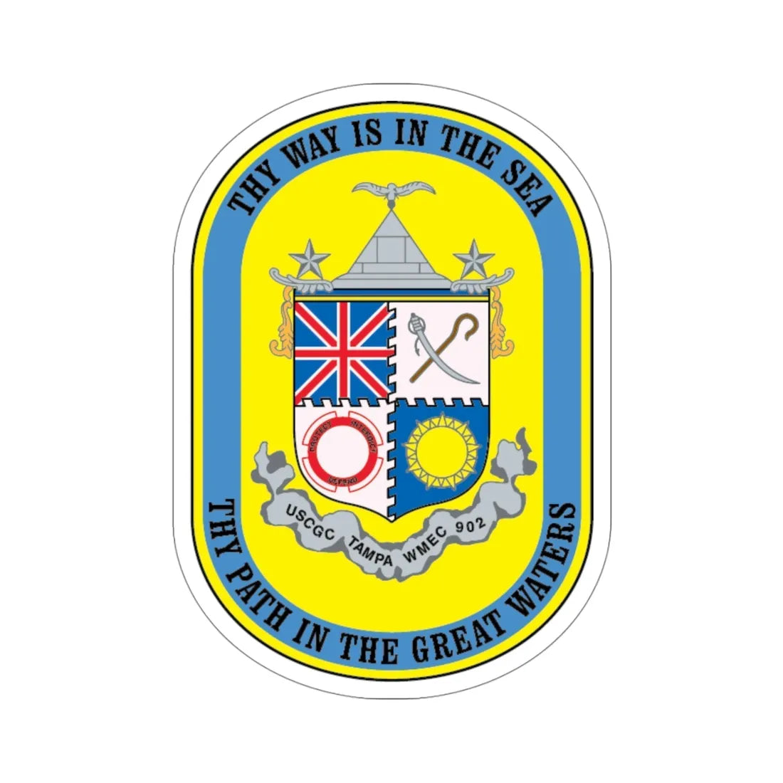USCGC Tampa WMEC 902 (U.S. Coast Guard) STICKER Vinyl Die-Cut Decal 4 Inch - The Sticker Space