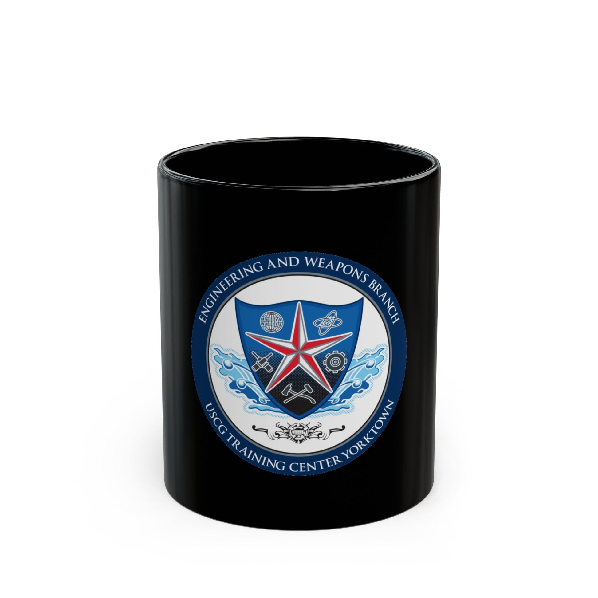 USCGC Training Yorktown (U.S. Coast Guard) Black Coffee Mug-11oz-The Sticker Space