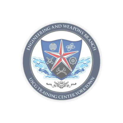 USCGC Training Yorktown (U.S. Coast Guard) STICKER Vinyl Kiss-Cut Decal 2 Inch Transparent - The Sticker Space