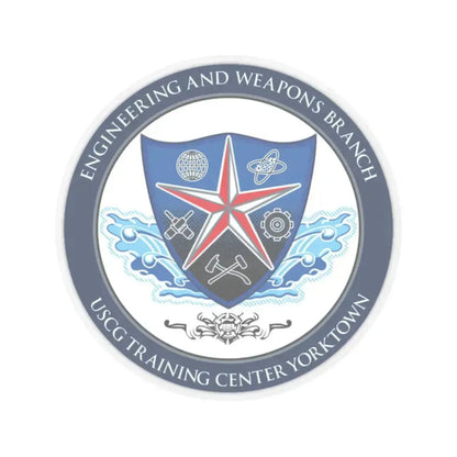 USCGC Training Yorktown (U.S. Coast Guard) STICKER Vinyl Kiss-Cut Decal 2 Inch Transparent - The Sticker Space