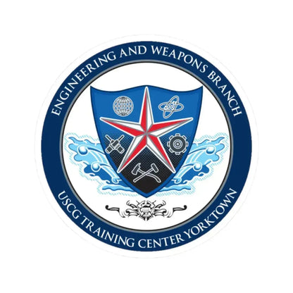 USCGC Training Yorktown (U.S. Coast Guard) STICKER Vinyl Kiss-Cut Decal 2 Inch White - The Sticker Space