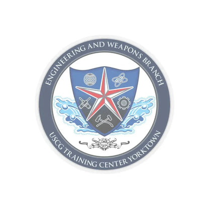 USCGC Training Yorktown (U.S. Coast Guard) STICKER Vinyl Kiss-Cut Decal 3 Inch Transparent - The Sticker Space