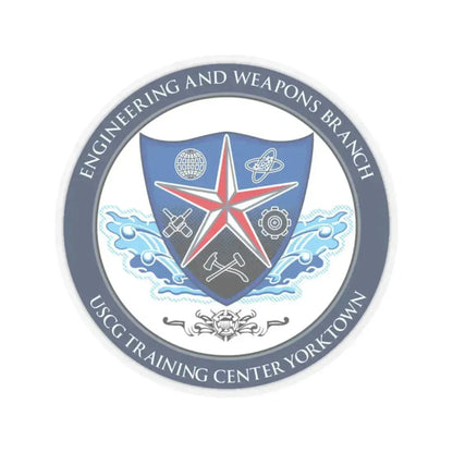 USCGC Training Yorktown (U.S. Coast Guard) STICKER Vinyl Kiss-Cut Decal 4 Inch Transparent - The Sticker Space