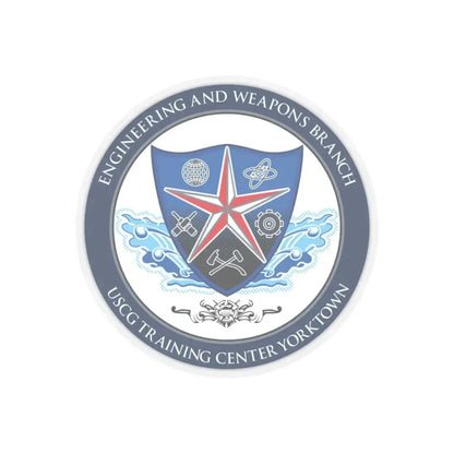 USCGC Training Yorktown (U.S. Coast Guard) STICKER Vinyl Kiss-Cut Decal 6 Inch Transparent - The Sticker Space