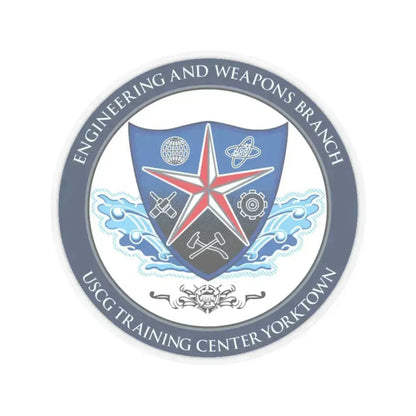 USCGC Training Yorktown (U.S. Coast Guard) STICKER Vinyl Kiss-Cut Decal 6 Inch Transparent - The Sticker Space
