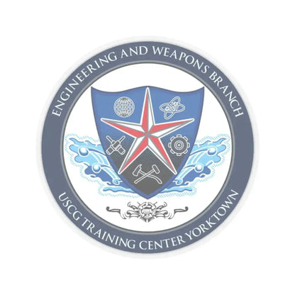 USCGC Training Yorktown (U.S. Coast Guard) STICKER Vinyl Kiss-Cut Decal 6 Inch Transparent - The Sticker Space