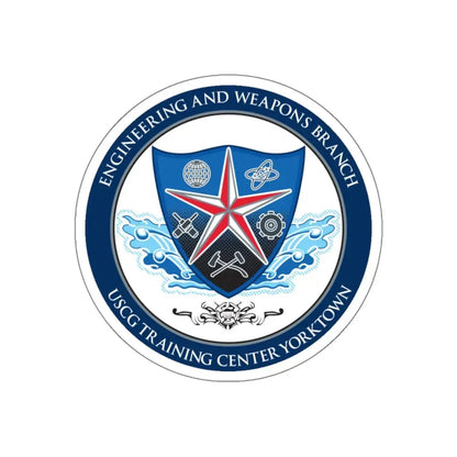 USCGC Training Yorktown (U.S. Coast Guard) STICKER Vinyl Kiss-Cut Decal 6 Inch White - The Sticker Space