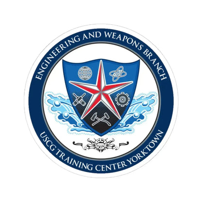 USCGC Training Yorktown (U.S. Coast Guard) STICKER Vinyl Kiss-Cut Decal 6 Inch White - The Sticker Space