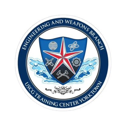 USCGC Training Yorktown (U.S. Coast Guard) STICKER Vinyl Kiss-Cut Decal 6 Inch White - The Sticker Space