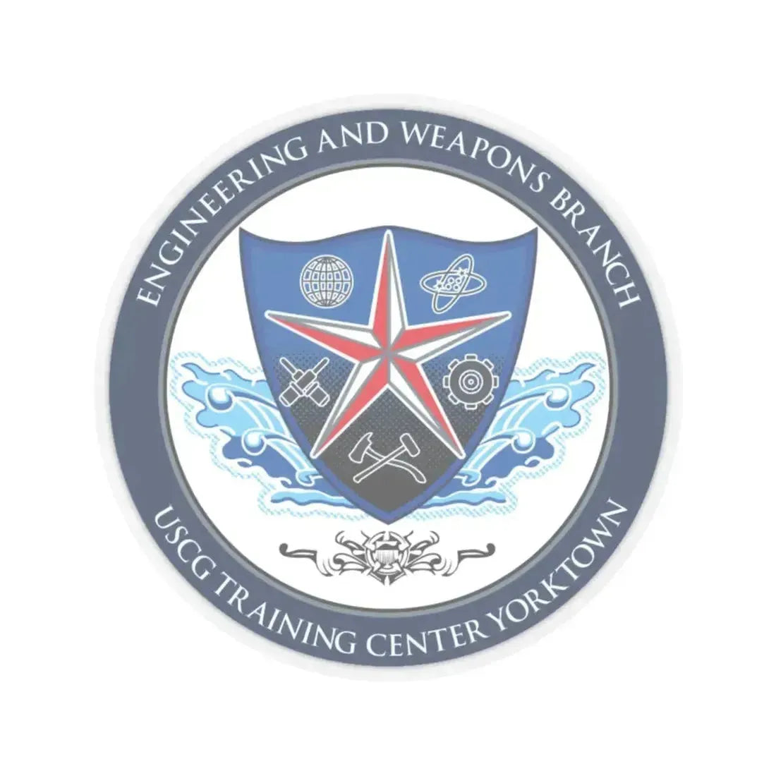 USCGC Training Yorktown (U.S. Coast Guard) STICKER Vinyl Kiss-Cut Decal - The Sticker Space