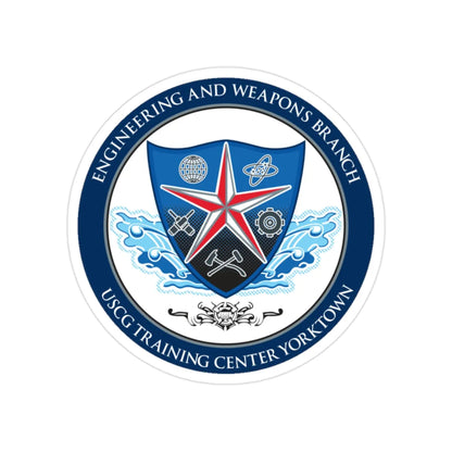 USCGC Training Yorktown (U.S. Coast Guard) Transparent STICKER Die-Cut Vinyl Decal 2 Inch - The Sticker Space