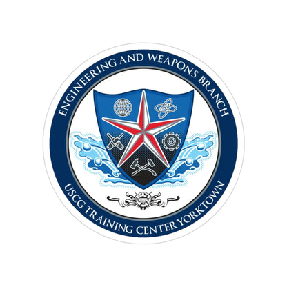 USCGC Training Yorktown (U.S. Coast Guard) Transparent STICKER Die-Cut Vinyl Decal 3 Inch - The Sticker Space