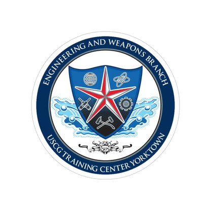 USCGC Training Yorktown (U.S. Coast Guard) Transparent STICKER Die-Cut Vinyl Decal 4 Inch - The Sticker Space