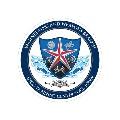 USCGC Training Yorktown (U.S. Coast Guard) Transparent STICKER Die-Cut Vinyl Decal 5 Inch - The Sticker Space