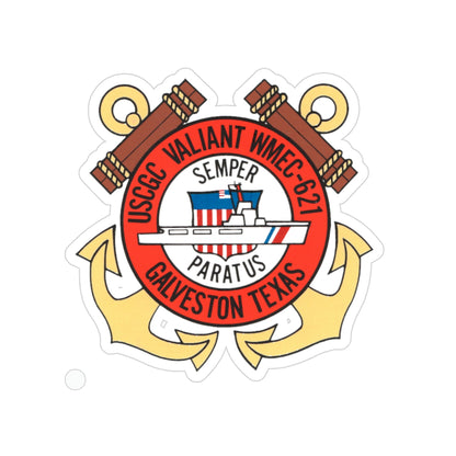 USCGC Valiant WMEC 621 (U.S. Coast Guard) Transparent STICKER Die-Cut Vinyl Decal-3 Inch-The Sticker Space