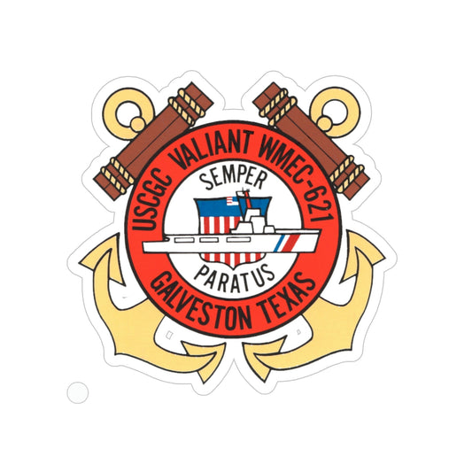 USCGC Valiant WMEC 621 (U.S. Coast Guard) Transparent STICKER Die-Cut Vinyl Decal-6 Inch-The Sticker Space