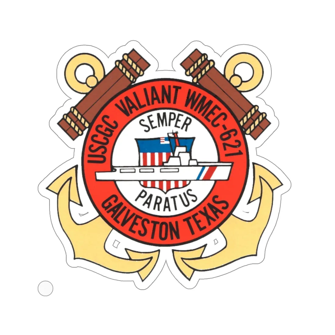 USCGC Valiant WMEC 621 (U.S. Coast Guard) STICKER Vinyl Die-Cut Decal 5 Inch - The Sticker Space