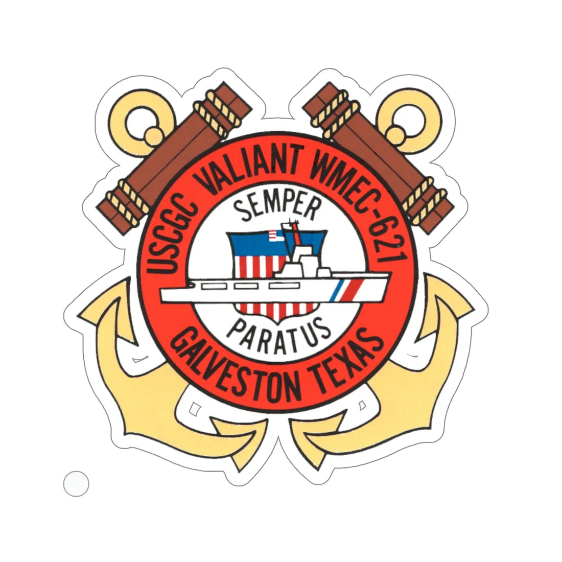 USCGC Valiant WMEC 621 (U.S. Coast Guard) STICKER Vinyl Die-Cut Decal 6 Inch - The Sticker Space