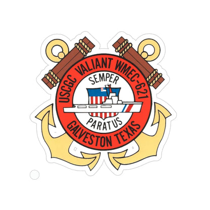 USCGC Valiant WMEC 621 (U.S. Coast Guard) Transparent STICKER Die-Cut Vinyl Decal 5 Inch - The Sticker Space