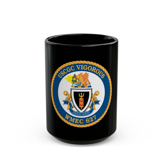 USCGC Vigorous WMEC 627 (U.S. Coast Guard) Black Coffee Mug-15oz-The Sticker Space