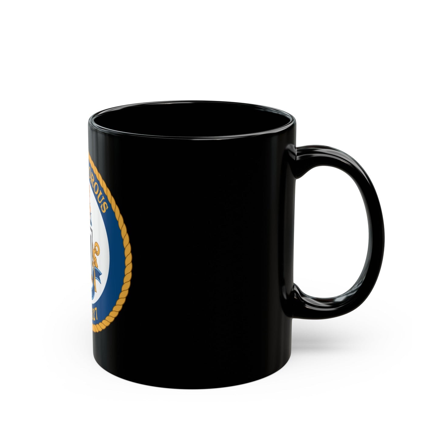 USCGC Vigorous WMEC 627 (U.S. Coast Guard) Black Coffee Mug-The Sticker Space