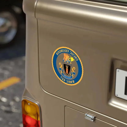 USCGC Vigorous WMEC 627 (U.S. Coast Guard) REVERSE PRINT Transparent Die-Cut STICKER - The Sticker Space