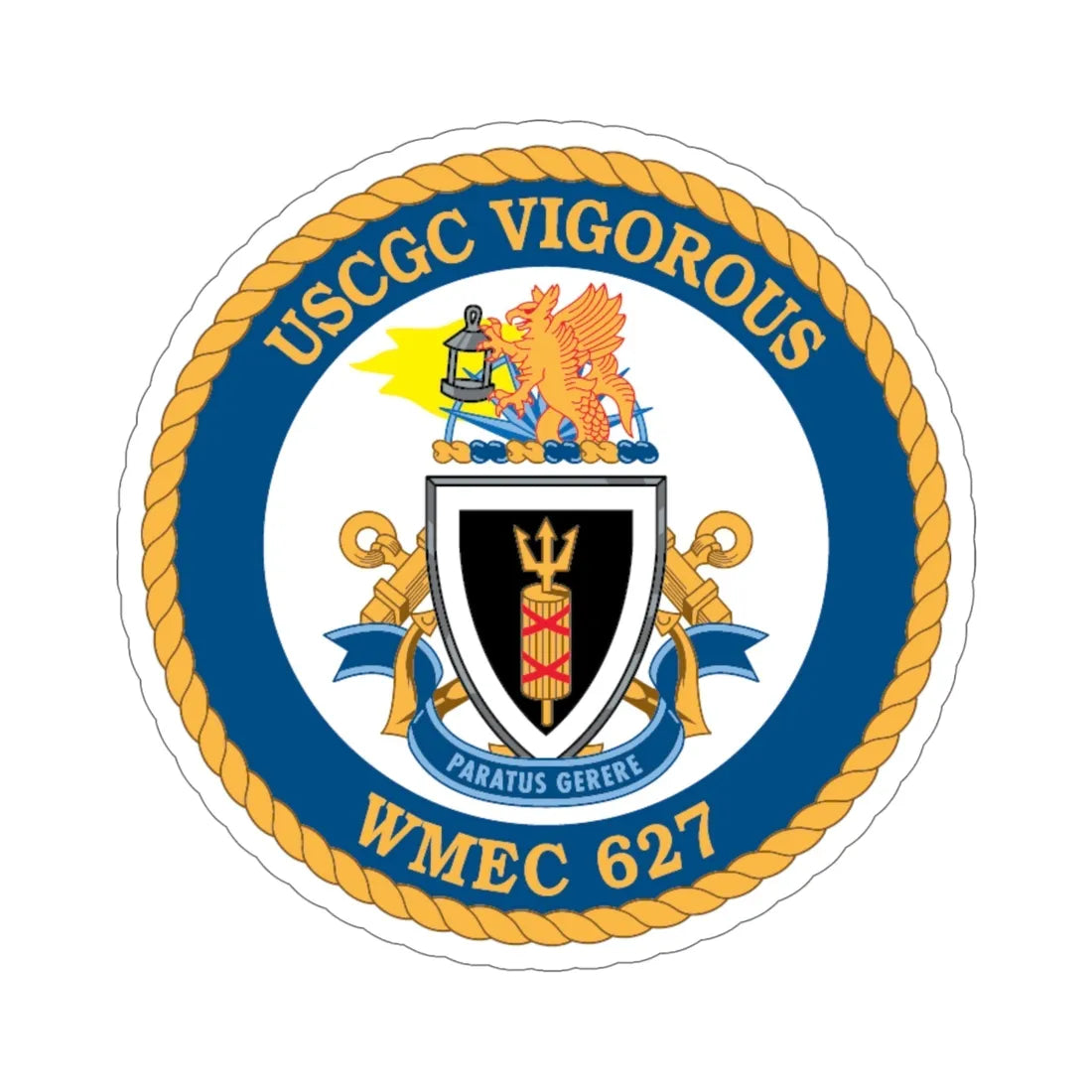 USCGC Vigorous WMEC 627 (U.S. Coast Guard) STICKER Vinyl Die-Cut Decal 6 Inch - The Sticker Space