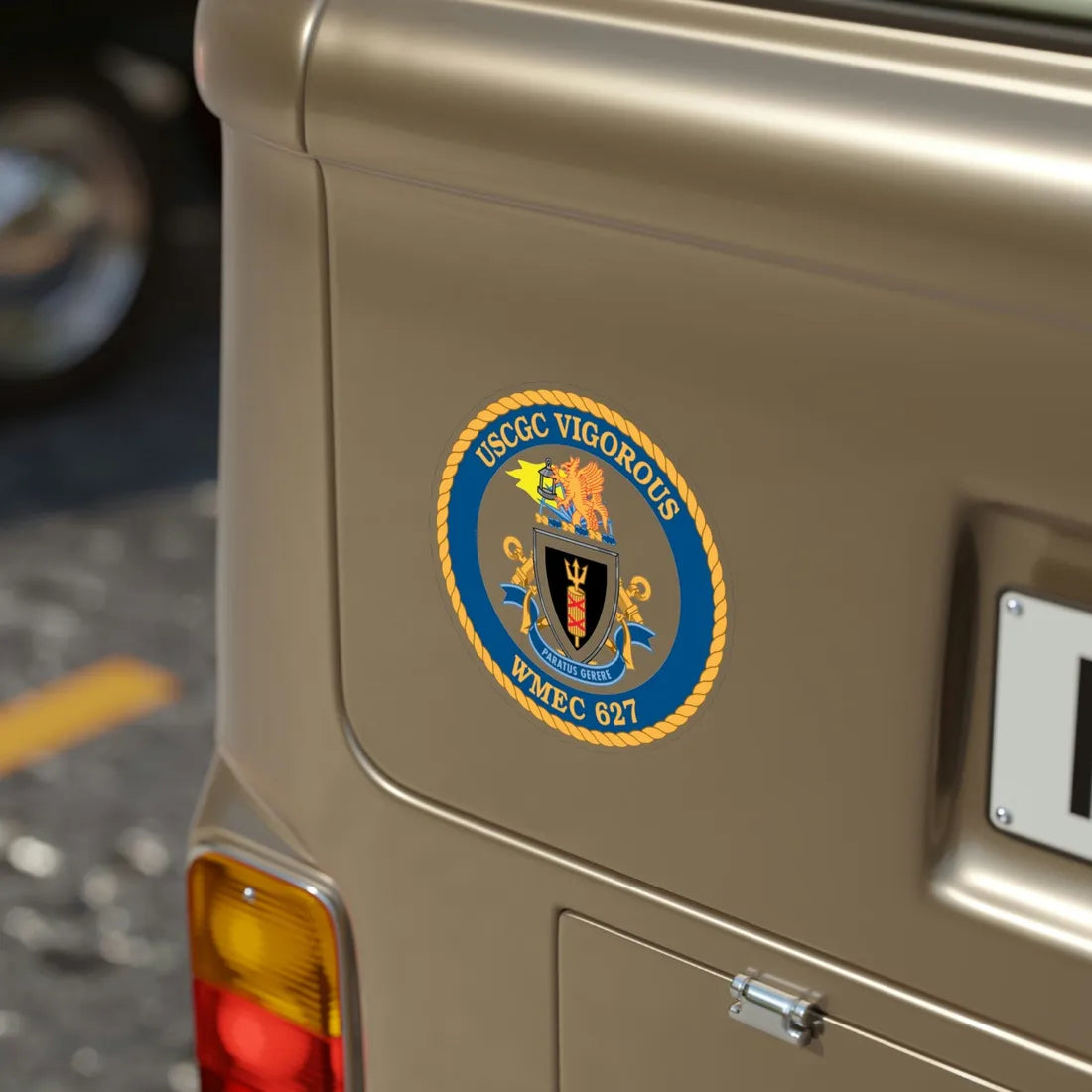 USCGC Vigorous WMEC 627 (U.S. Coast Guard) Transparent STICKER Die-Cut Vinyl Decal - The Sticker Space