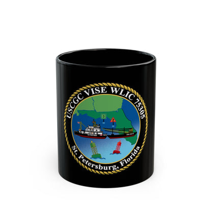 USCGC VISE WLIC 75305 (U.S. Coast Guard) Black Coffee Mug-11oz-The Sticker Space