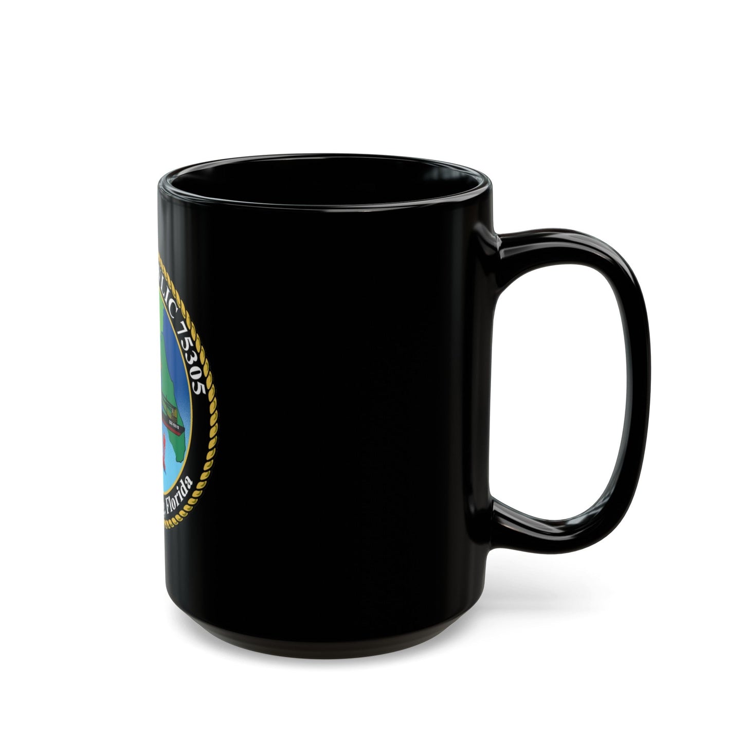 USCGC VISE WLIC 75305 (U.S. Coast Guard) Black Coffee Mug-The Sticker Space