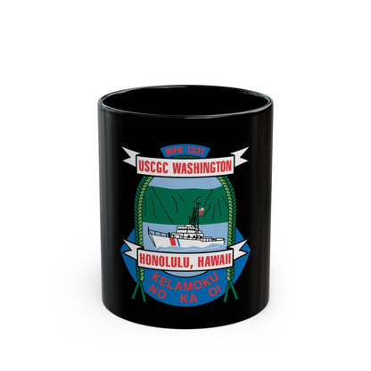 USCGC Washington WPB 1331 Honolulu Hawaii (U.S. Coast Guard) Black Coffee Mug-11oz-The Sticker Space