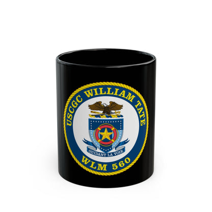 USCGC William Tate WLM 560 (U.S. Coast Guard) Black Coffee Mug-11oz-The Sticker Space