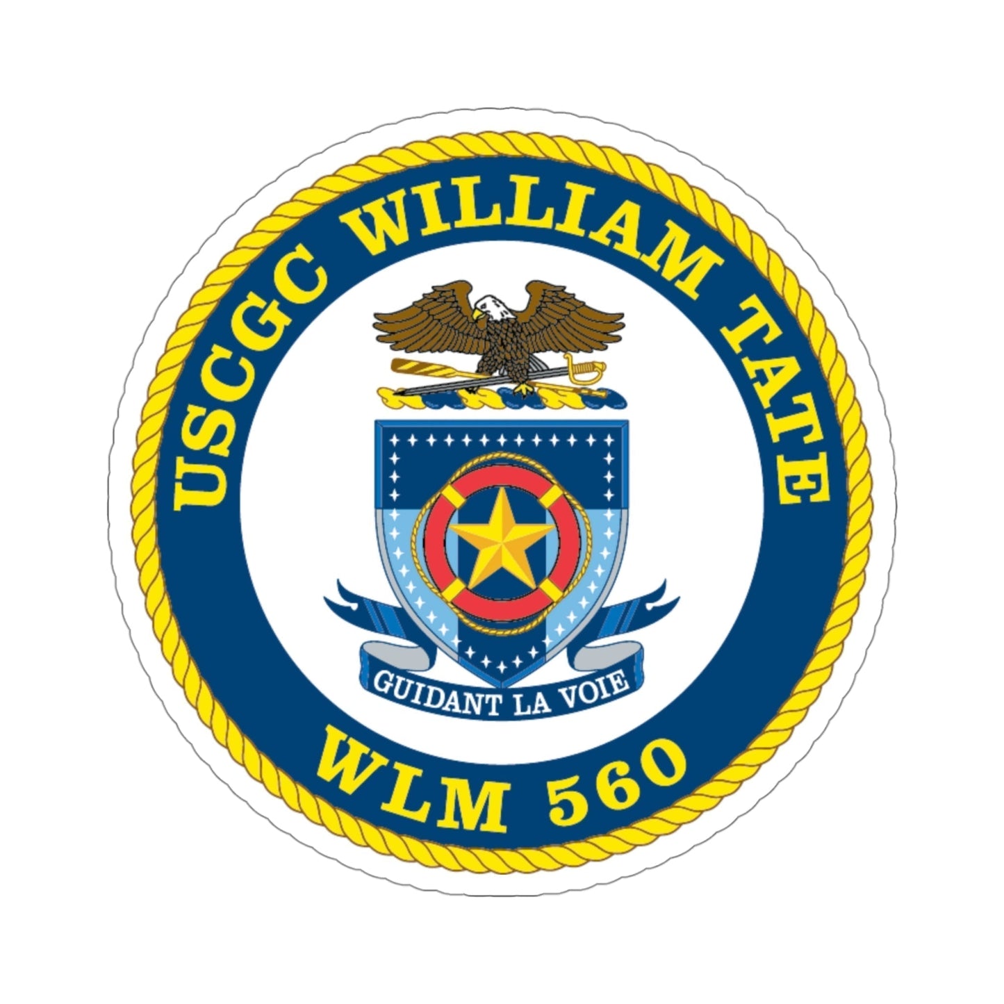 USCGC William Tate WLM 560 (U.S. Coast Guard) STICKER Vinyl Die-Cut Decal-4 Inch-The Sticker Space