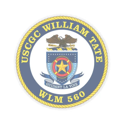 USCGC William Tate WLM 560 (U.S. Coast Guard) STICKER Vinyl Kiss-Cut Decal 2 Inch Transparent - The Sticker Space