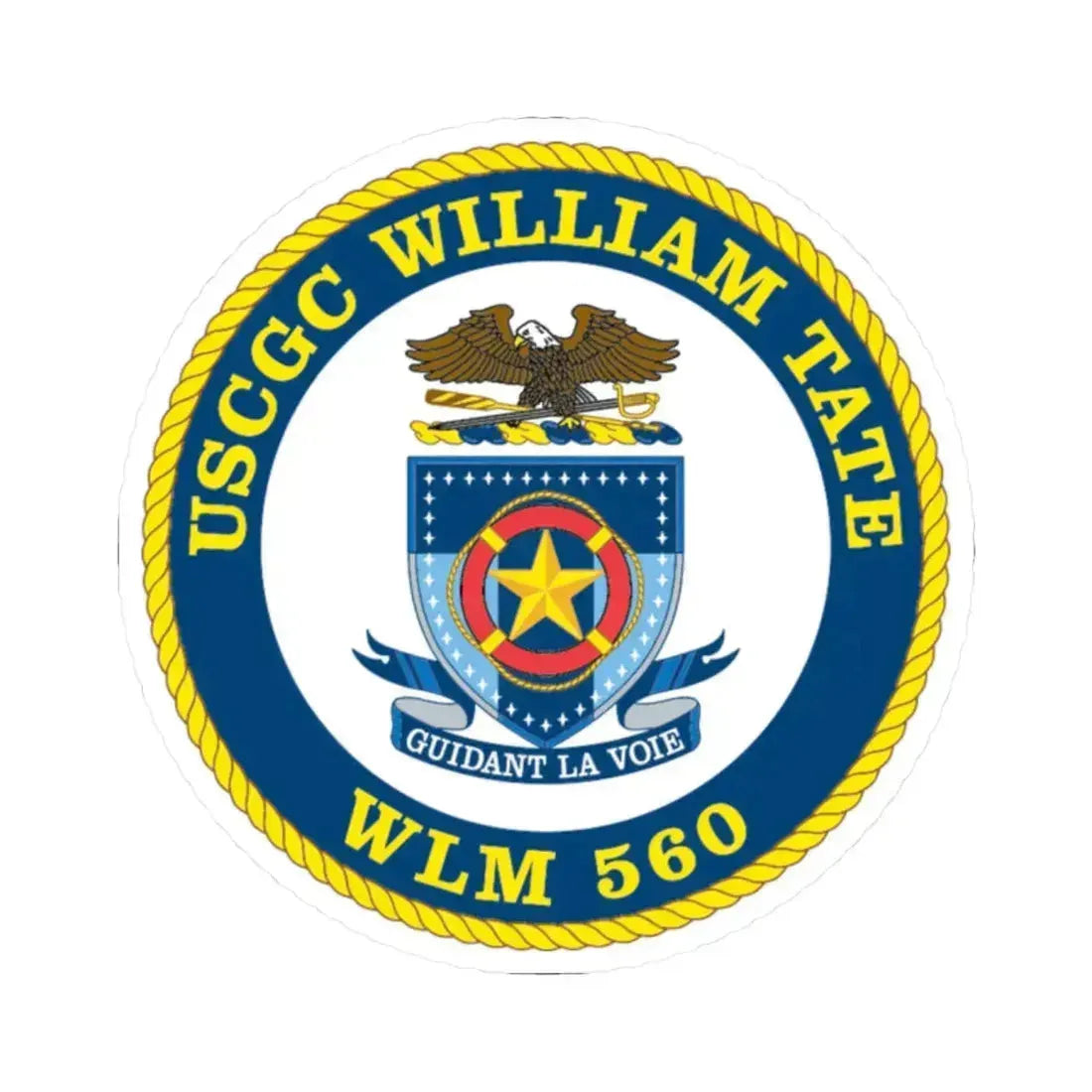 USCGC William Tate WLM 560 (U.S. Coast Guard) STICKER Vinyl Kiss-Cut Decal 2 Inch White - The Sticker Space