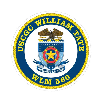 USCGC William Tate WLM 560 (U.S. Coast Guard) STICKER Vinyl Kiss-Cut Decal 4 Inch White - The Sticker Space