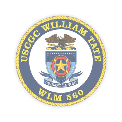 USCGC William Tate WLM 560 (U.S. Coast Guard) STICKER Vinyl Kiss-Cut Decal 6 Inch Transparent - The Sticker Space