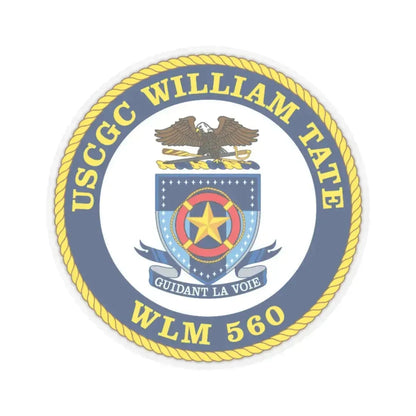 USCGC William Tate WLM 560 (U.S. Coast Guard) STICKER Vinyl Kiss-Cut Decal 6 Inch Transparent - The Sticker Space