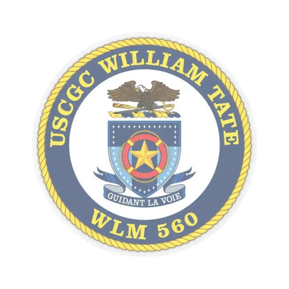USCGC William Tate WLM 560 (U.S. Coast Guard) STICKER Vinyl Kiss-Cut Decal 6 Inch Transparent - The Sticker Space
